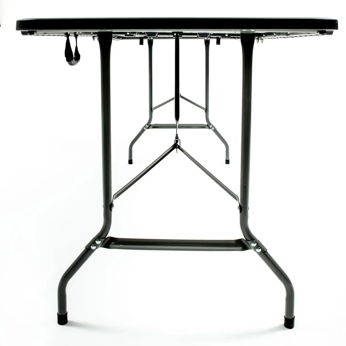 1.8m Folding Trestle Table Black