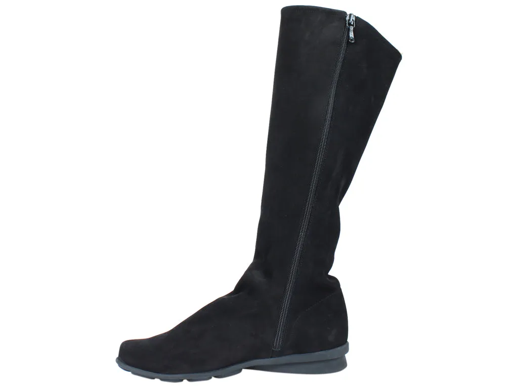 Arche Knee High Boots Denori Black