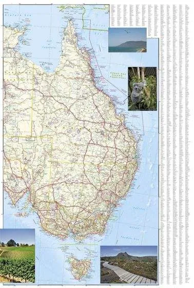 Australia Adventure Road Map (1st Edition) by National Geographic (2014)