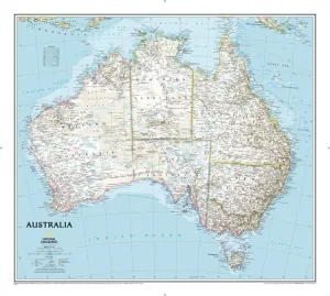 Australia Wall Map by National Geographic (2017)