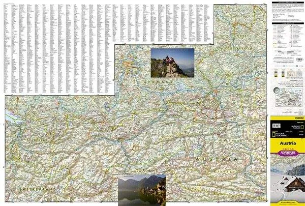 Austria Adventure Road Map (1st Edition) by National Geographic (2014)