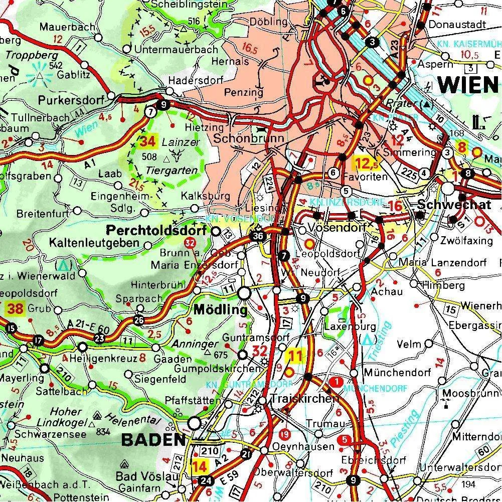 Austria Road Map 730 by Michelin (2024)