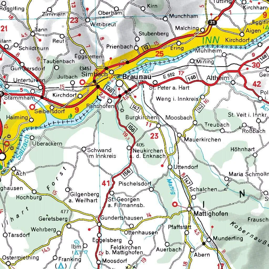 Austria Road Map 730 by Michelin (2024)