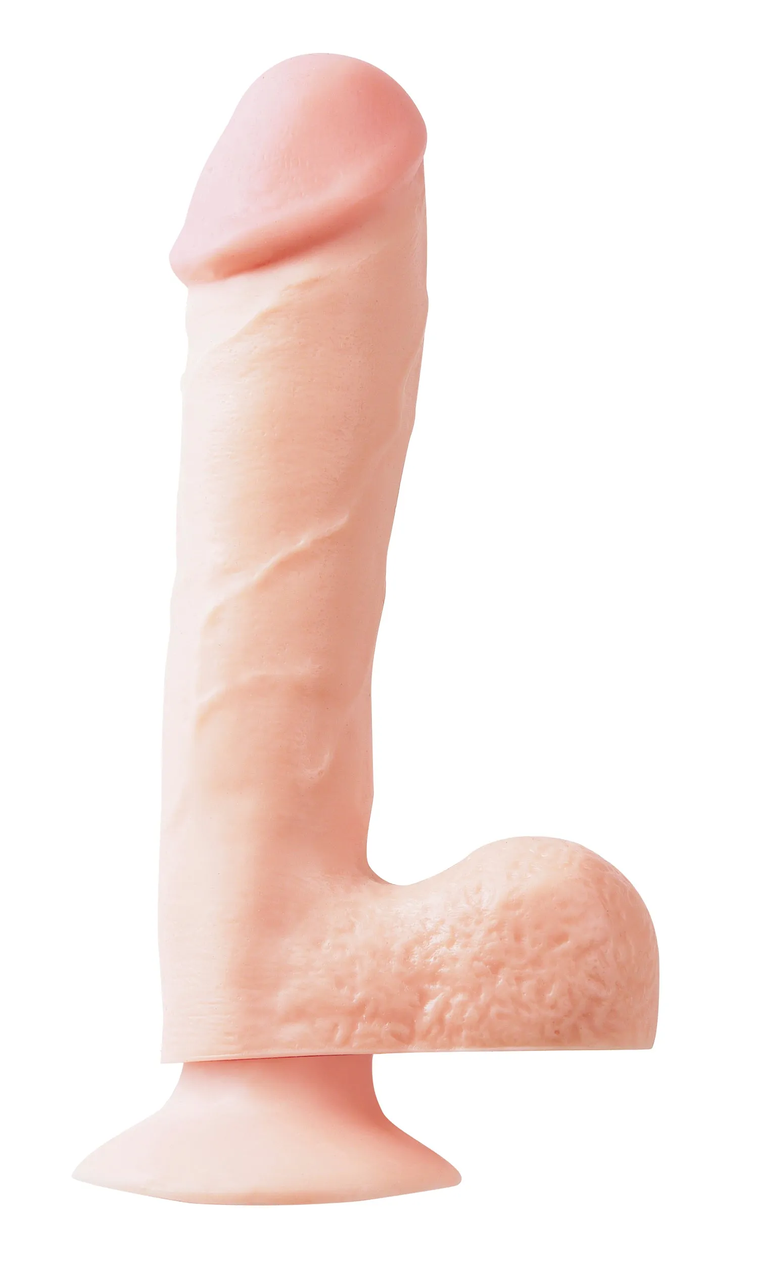 Basix 7.5 Inch Suction Cup Dildo: Soft, Flexible, and Hands-Free Fun