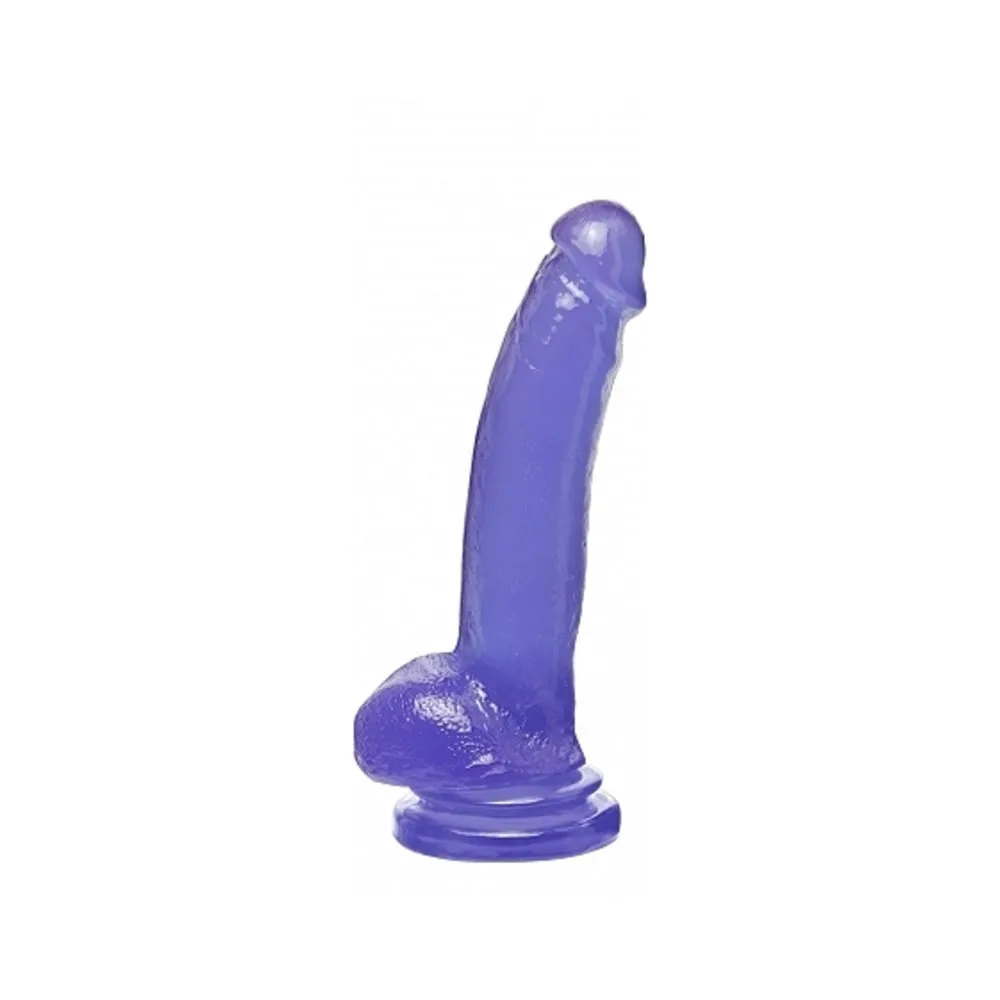 Basix Rubber Works 9 Inch Suction Cup Dong - Purple