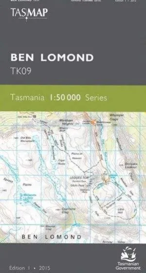 Ben Lomond 1:50 000 Topographic Map (1st Edition) by TasMap (2015)