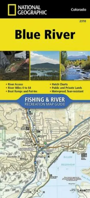 Blue River Fishing & River Recreation Map Guide 2310