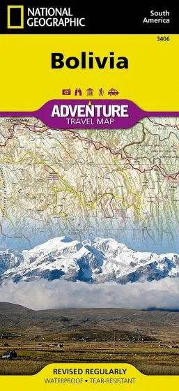 Bolivia Adventure Road Map by National Geographic (2012)