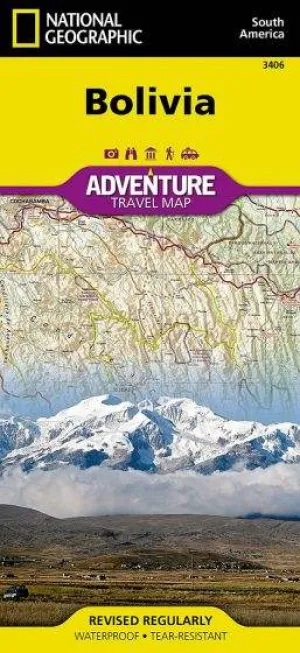 Bolivia Adventure Road Map by National Geographic (2012)