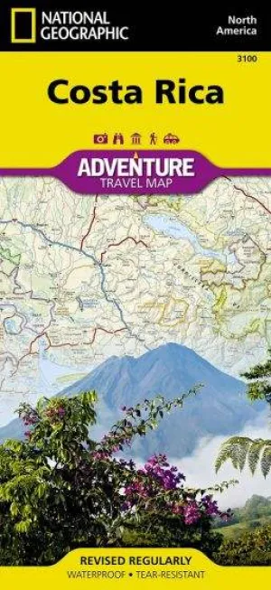 Costa Rica Adventure Road Map by National Geographic (2010)