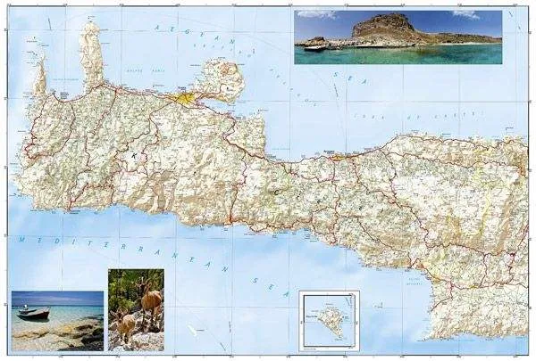 Crete Adventure Road Map by National Geographic (2012)