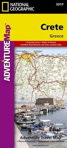 Crete Adventure Road Map by National Geographic (2012)