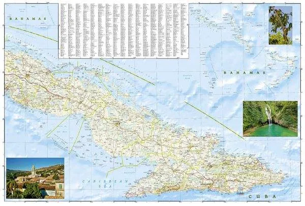 Cuba Adventure Road Map by National Geographic (2012)