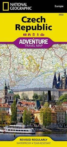 Czech Republic Adventure Road Map by National Geographic (2013)