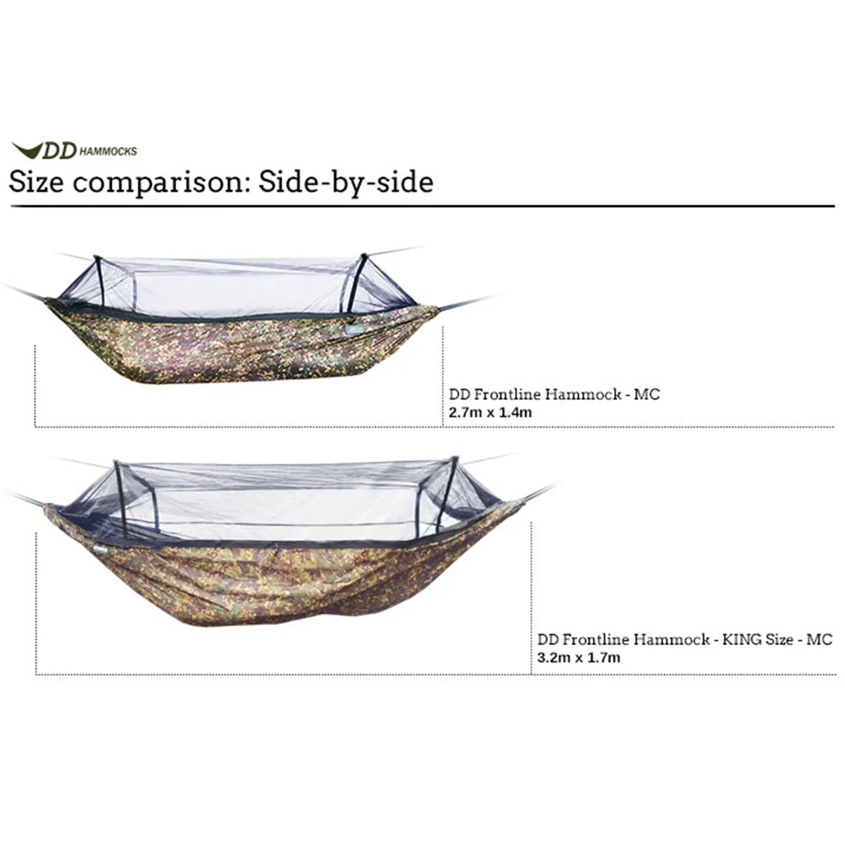 DD Hammocks Frontline Hammock King Size Multicam Camouflage