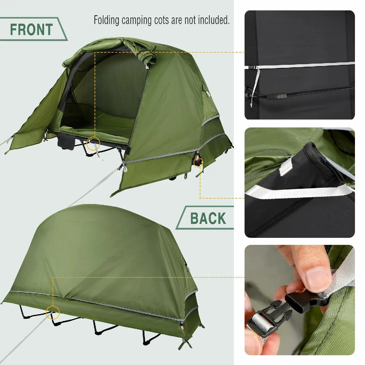 Folding Camping Tent cot for 1 Person