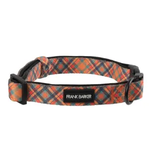 Frank Barker Orange Plaid Collar L