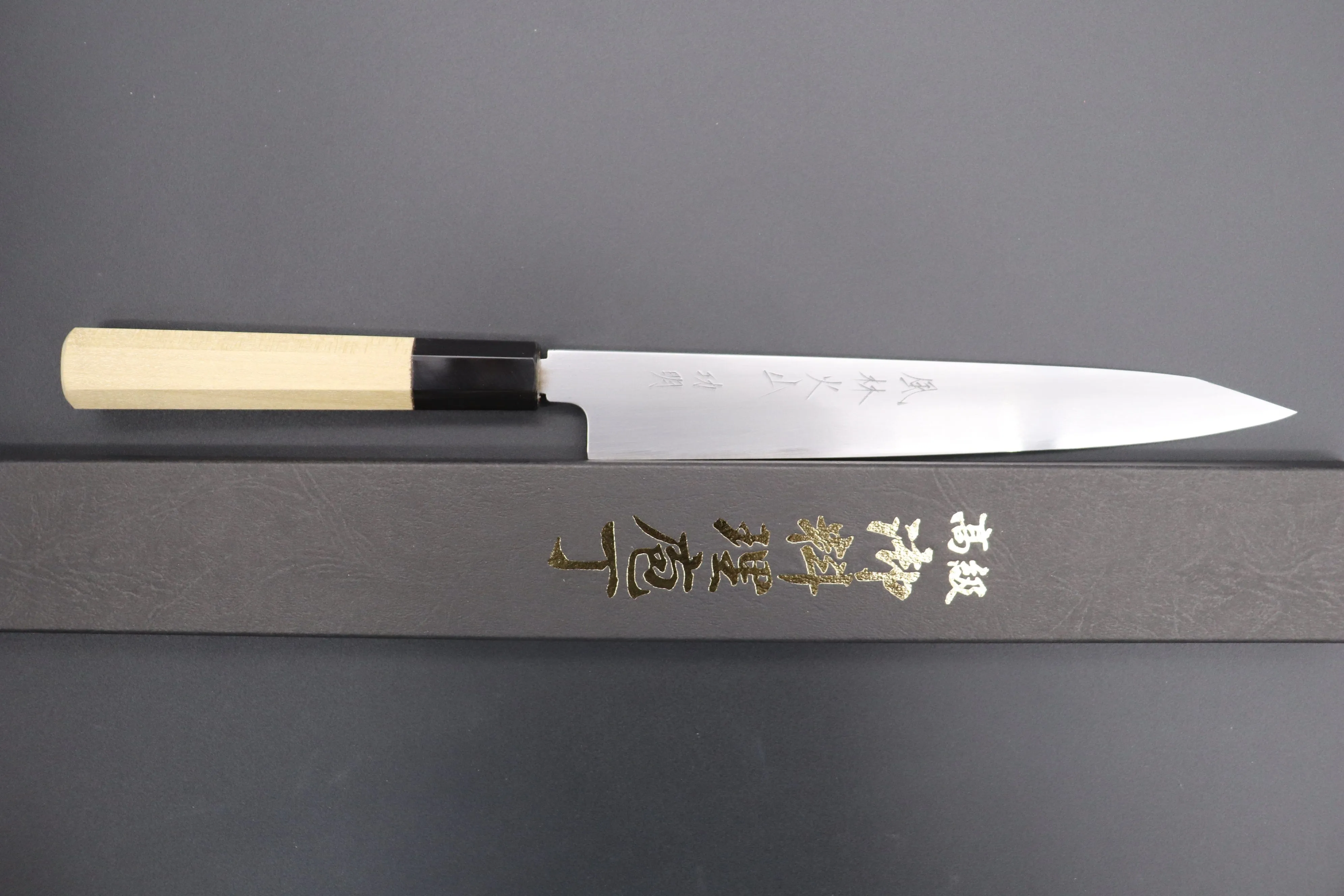 Fu-Rin-Ka-Zan White Steel No.2 Hon Kasumi Wa Series Kiritsuke-Petty Knife - 210mm (8.2 inches) - Premium Japanese Chefs Knife for Precision Cutting