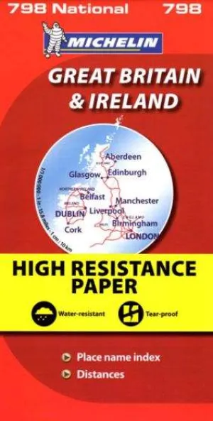 Great Britain & Ireland High Resistance Road Map (6th Edition) by Michelin (2016)