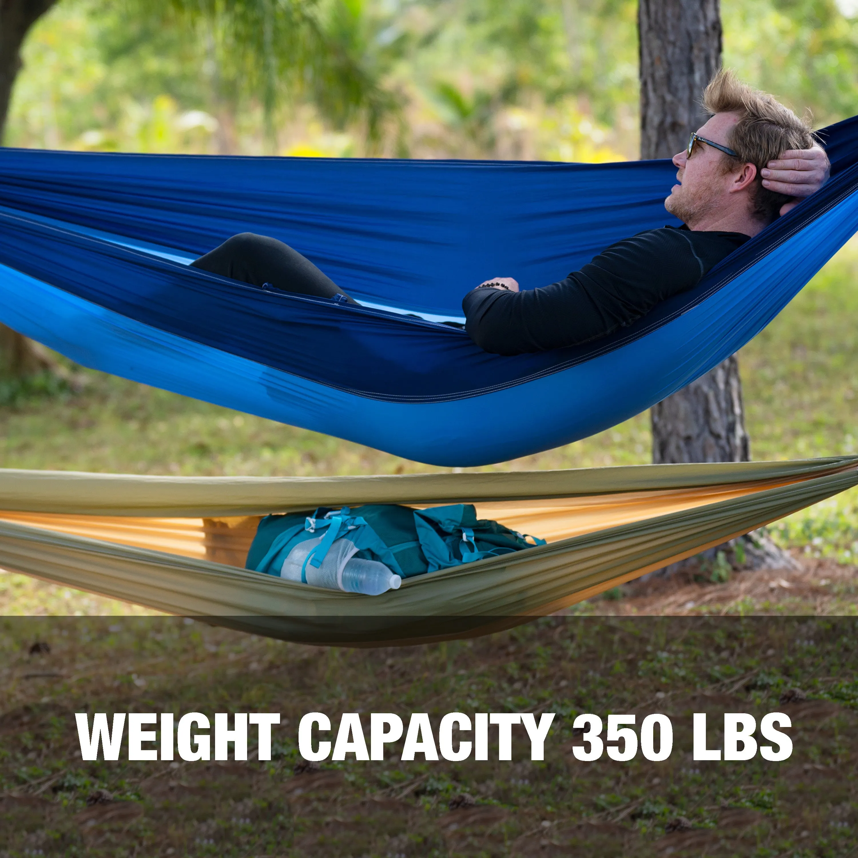 Hammock in a Bag w/ Adjustable Tree Straps | 54-in. Wide | Weather & UV Resistant | 350 Lb. Capacity