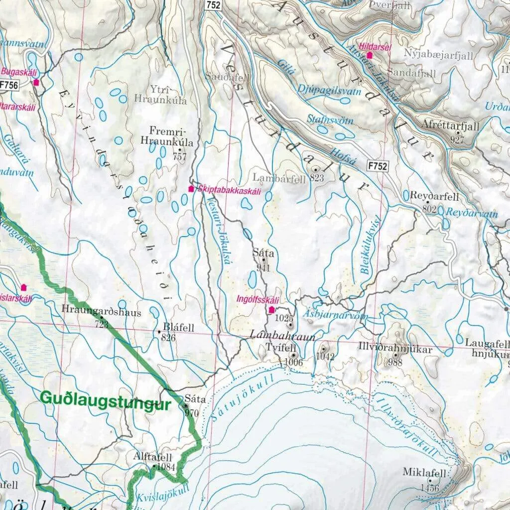 Iceland Road Map by TerraQuest (2023)