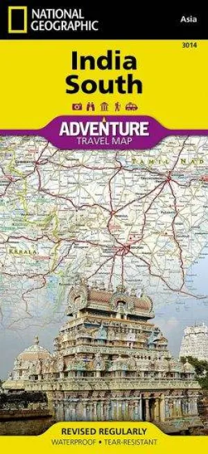 India South Adventure Road Map by National Geographic (2011)