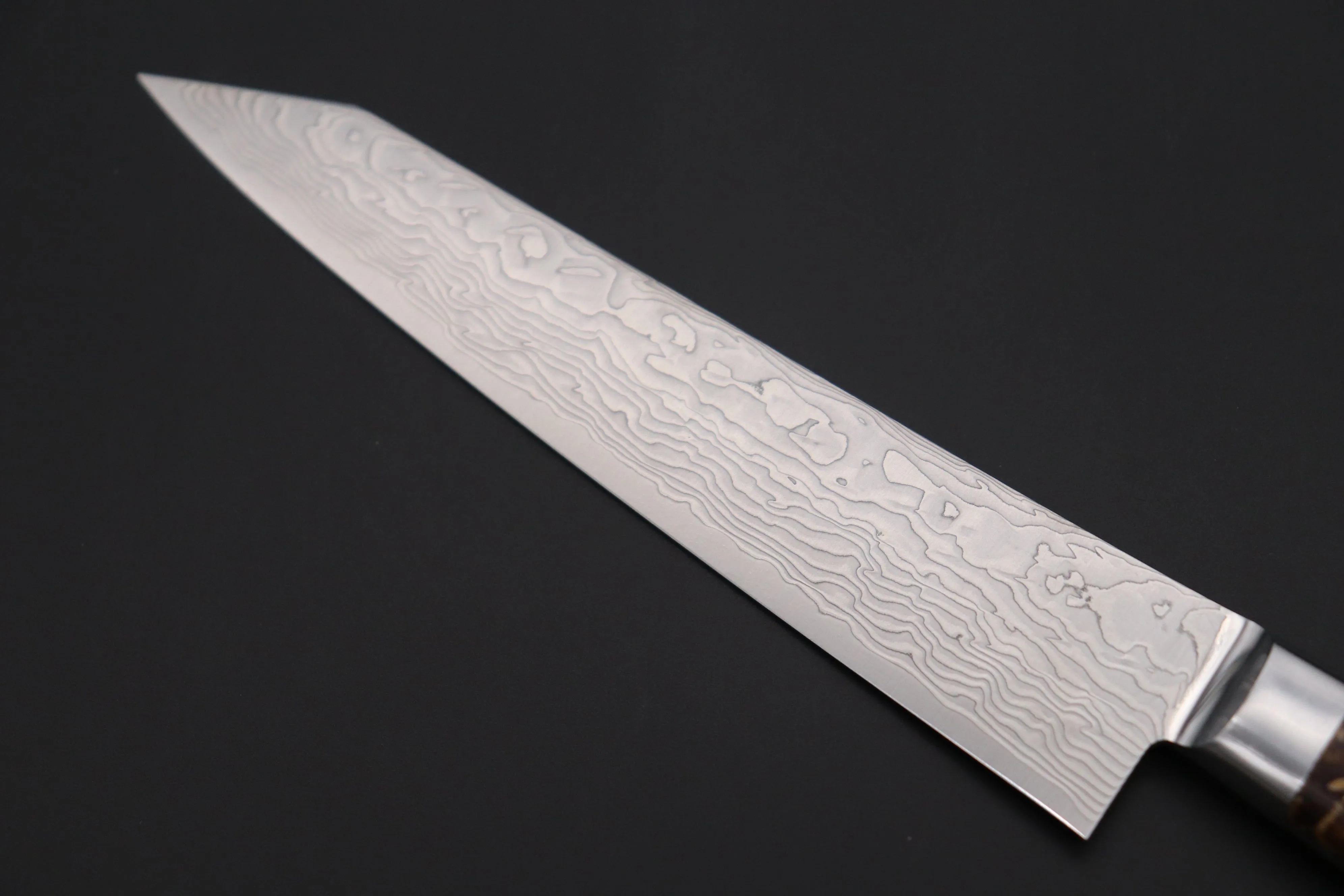 JCK Original Kagayaki Grand Canyon R-2 White & Silver Damascus Series GCYU-20 Kiritsuke Petty 145mm (5.7 Inch)