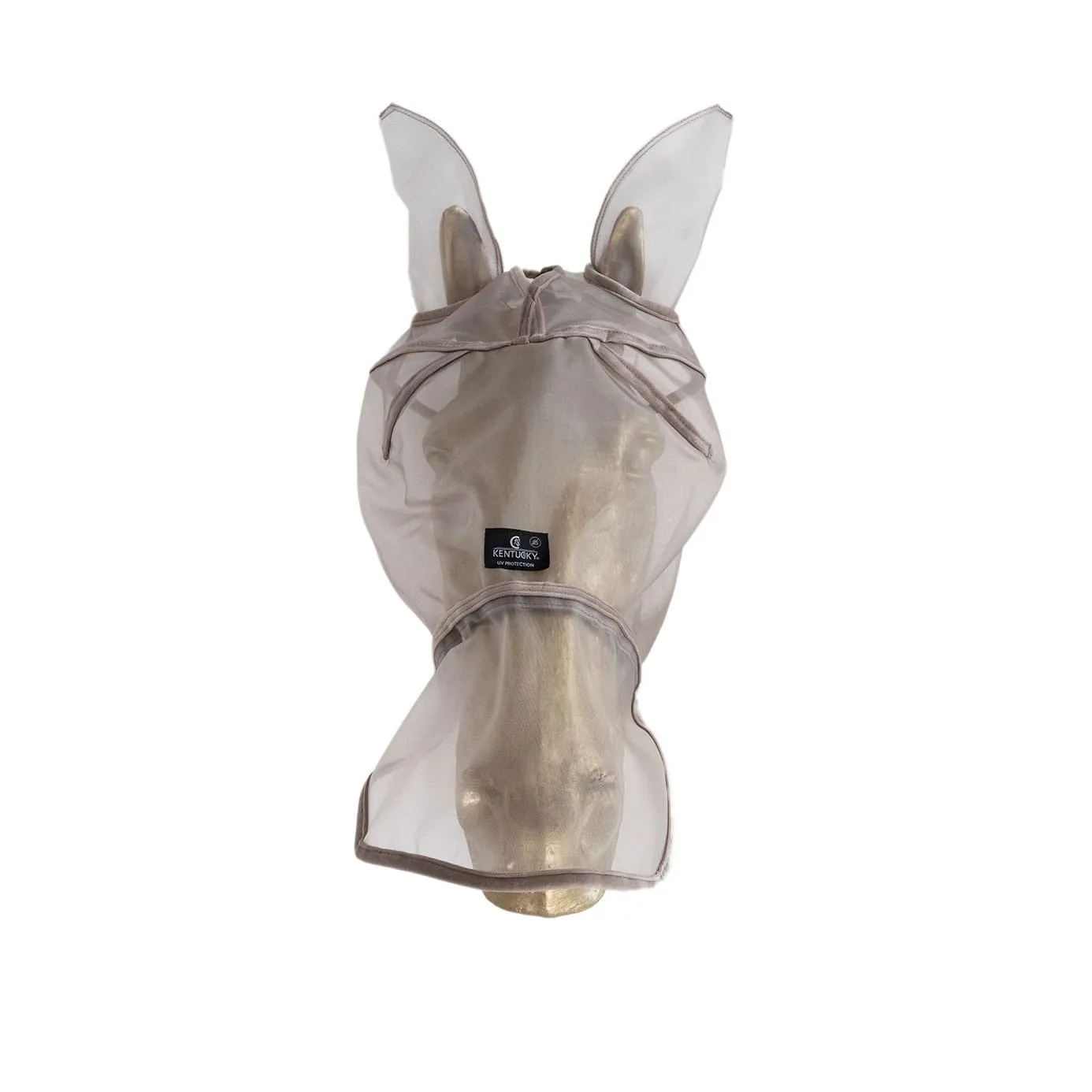 Kentucky Horsewear Fly Mask Classic with Ears and Nose - Beige