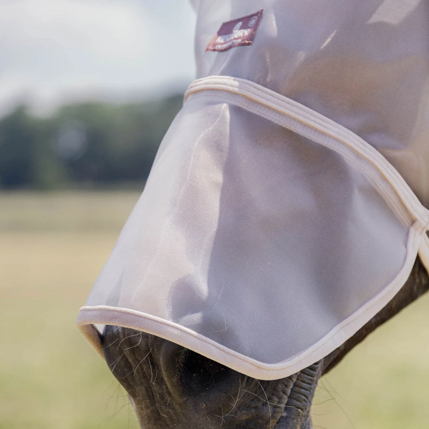 Kentucky Horsewear Fly Mask Classic with Ears and Nose - Beige