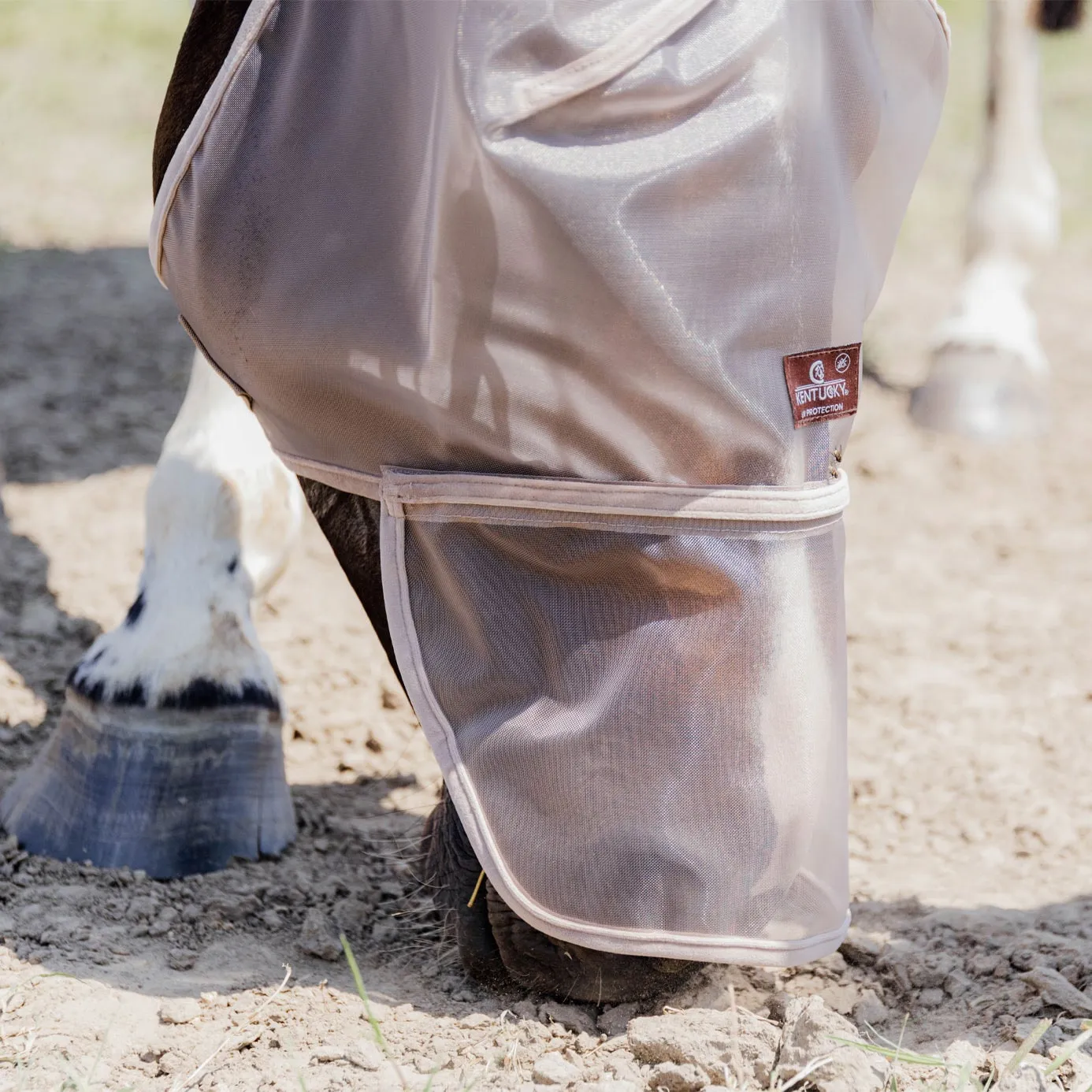 Kentucky Horsewear Fly Mask Classic with Ears and Nose - Beige