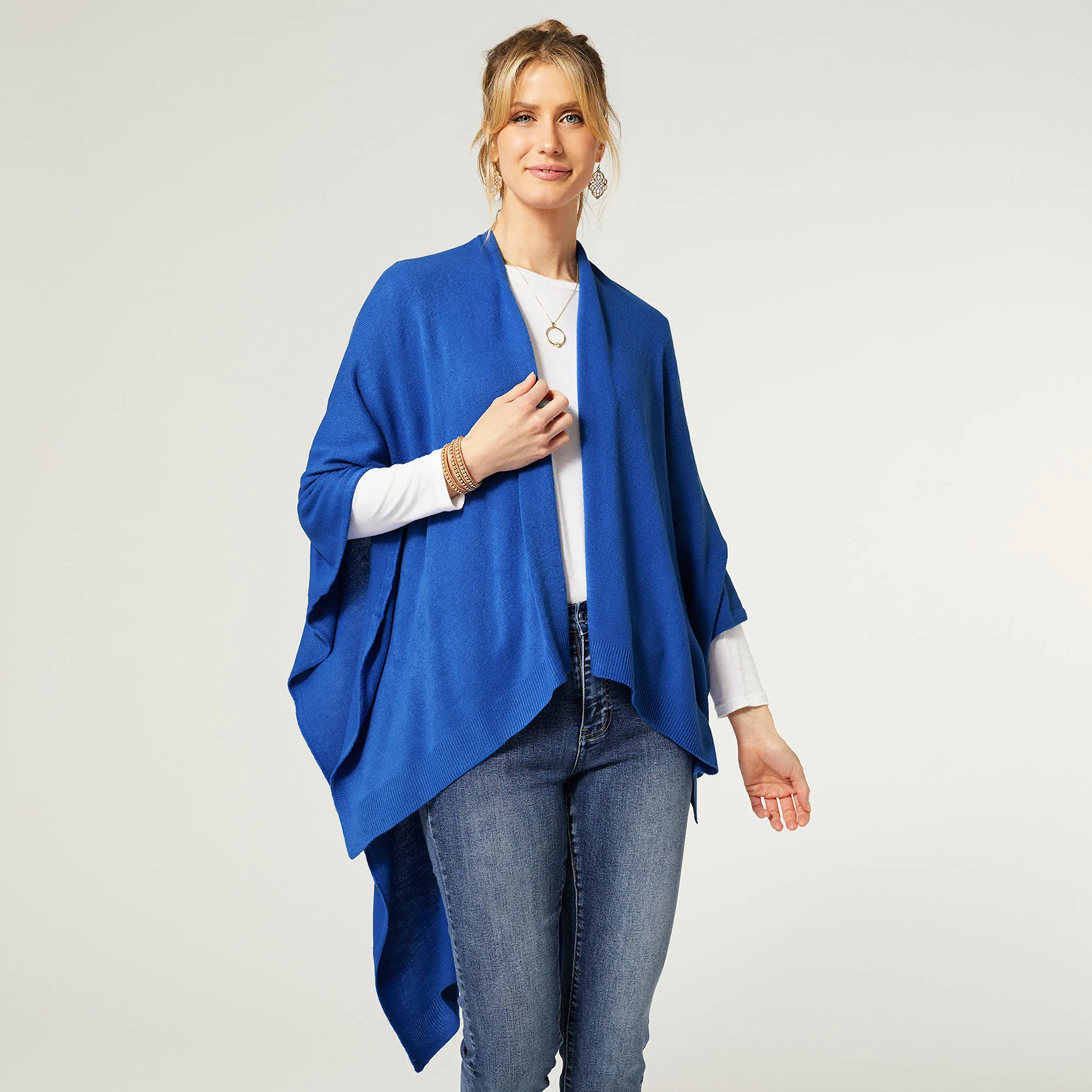 Kiara Lightweight Wrap - Classic Blue