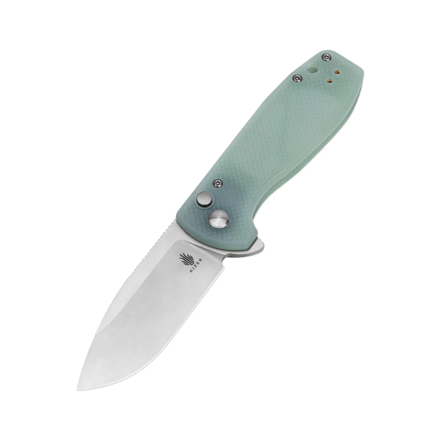 Kizer Amicus Button Lock G10 Handle L3002A2 (2.95 Satin)