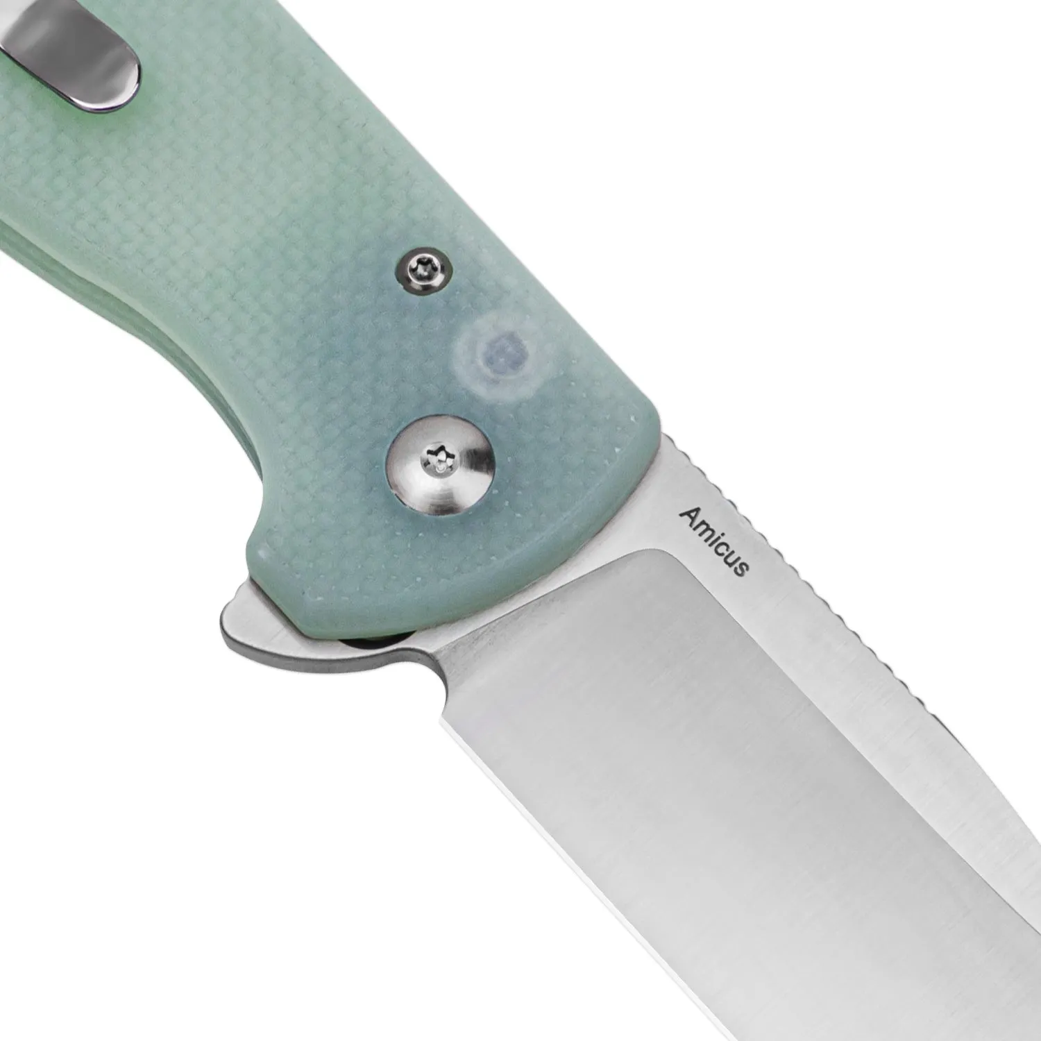 Kizer Amicus Button Lock G10 Handle L3002A2 (2.95 Satin)