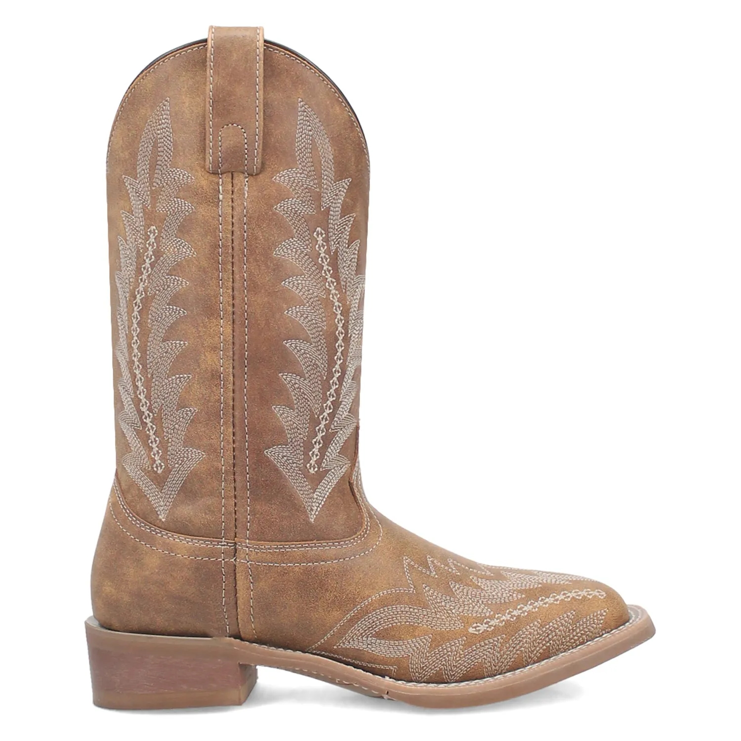 Laredo Womens Cheyenne Tan Leather Cowboy Boots