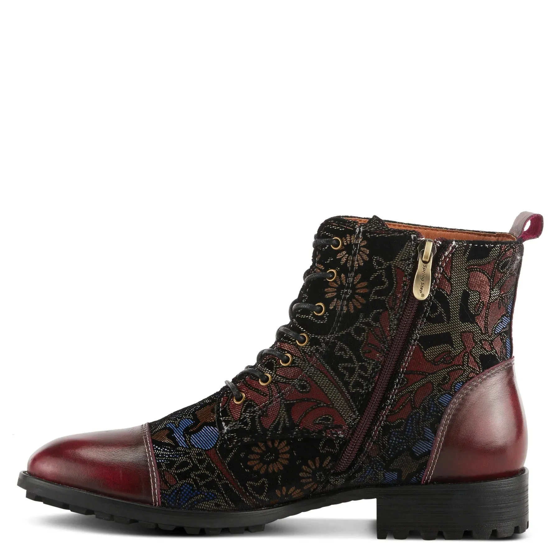 L'Artiste Burgundy Mens Elton Boot