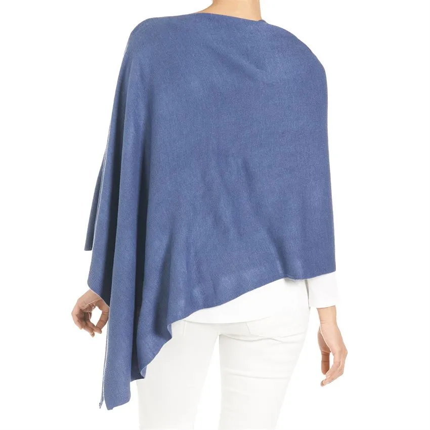 Lightweight Poncho - Denim