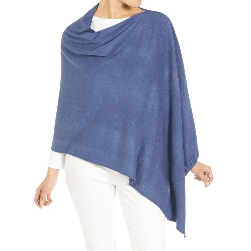 Lightweight Poncho - Denim