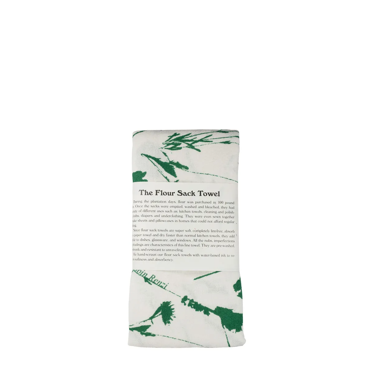 Me&Ro Green Flour Sack Towel