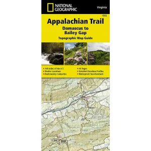 National Geographic Appalachian Trail: Damascus to Bailey Gap - Topographic Map Guide