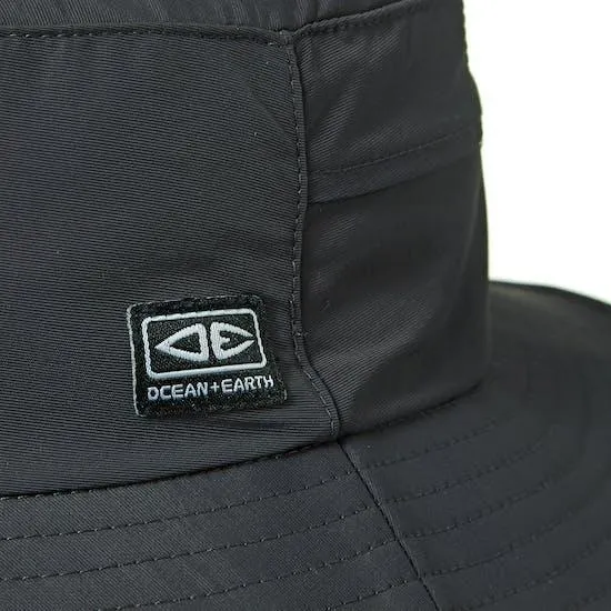 Ocean & Earth Mens Bingin Soft Peak Surf Hat Black