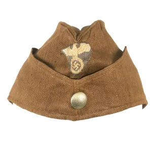 Original German WWII SA-Wehrmannschaft Defense Team Training Overseas Cap with RZM Tag - Size 58