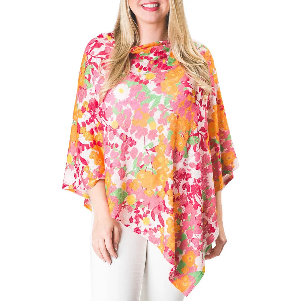 Printed Emily Poncho Spring