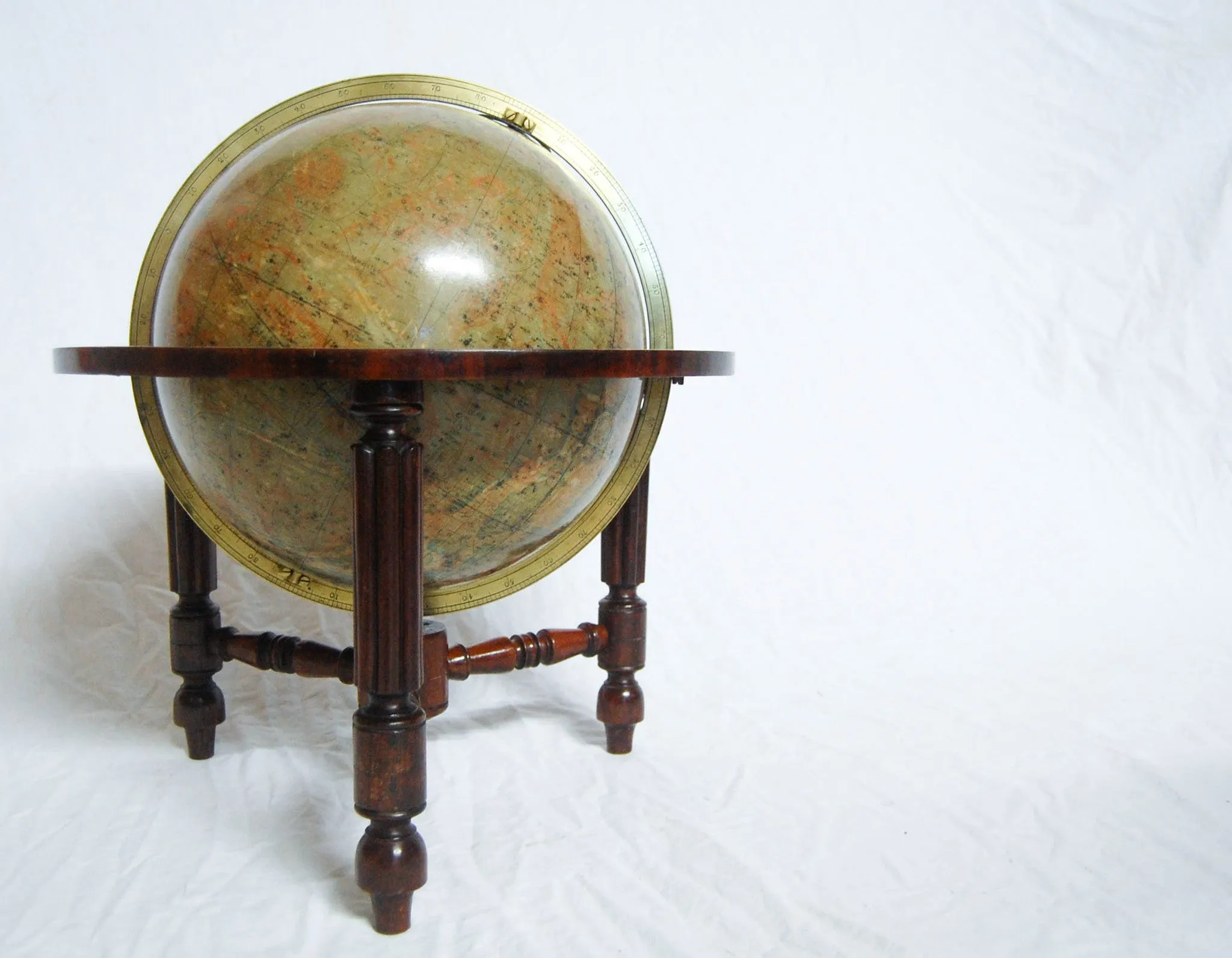 Rare Twelve Inch Tabletop Celestial Globe on Stand by Thomas Malby & Co