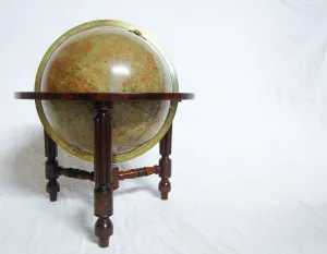 Rare Twelve Inch Tabletop Celestial Globe on Stand by Thomas Malby & Co