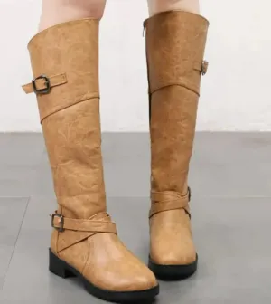 Side zipper middle boot