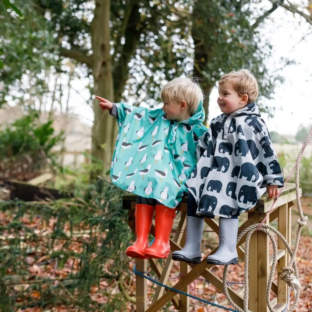 Toddler Ponchos - GREY ELEPHANT