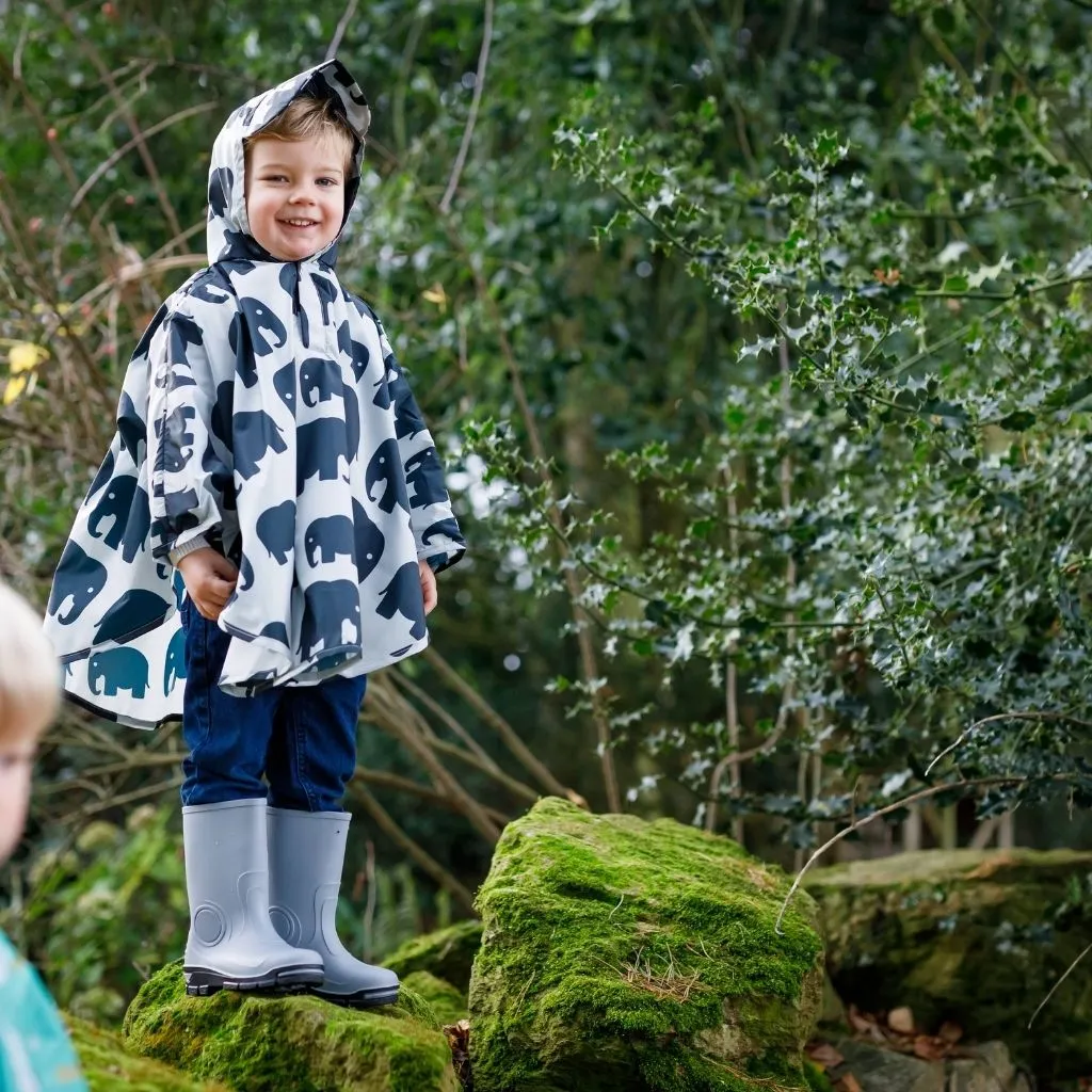 Toddler Ponchos - GREY ELEPHANT