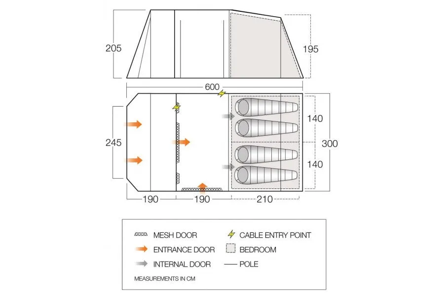 Vango Joro 450 Poled tent