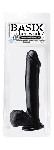 Wholesale Basix Rubber Works 12 Inch Suction Cup Dong Dildo